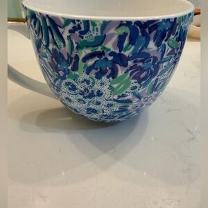 Lilly Pulitzer Blue and Green Floral Mug